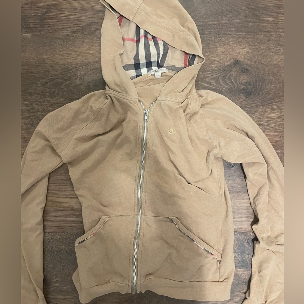 Burberry Zip Up Sweater